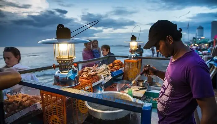 Street Food in Galle Face Green Colombo